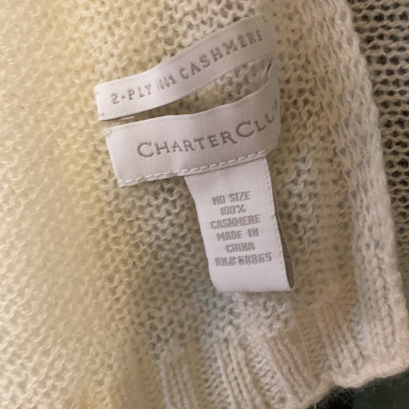 Charter club cashmere scarf 80x22” - Picture 5 of 8